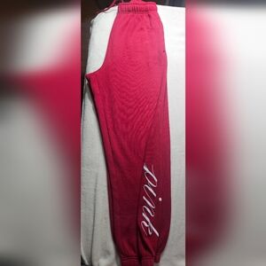 PINK Victoria's Secret Burgandy Sweatpants Jogger